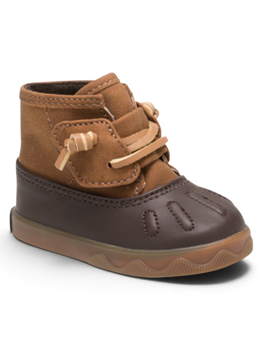 Sperry Top-Sider Baby Icestorm Duck Crib Booties Brown Tan Size 1M